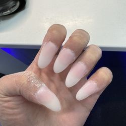 Danny Nails & Spa - My left hand. All she needed to do was "shave the cuticle"