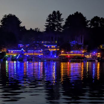 Crooked Lake Resort - Night time Glow as seen from the lake - Hotels Near Me - Lake, Michigan Crooked Lake Resort - Night time Glow as seen from the lake - Hotels Near Me - Lake, Michigan