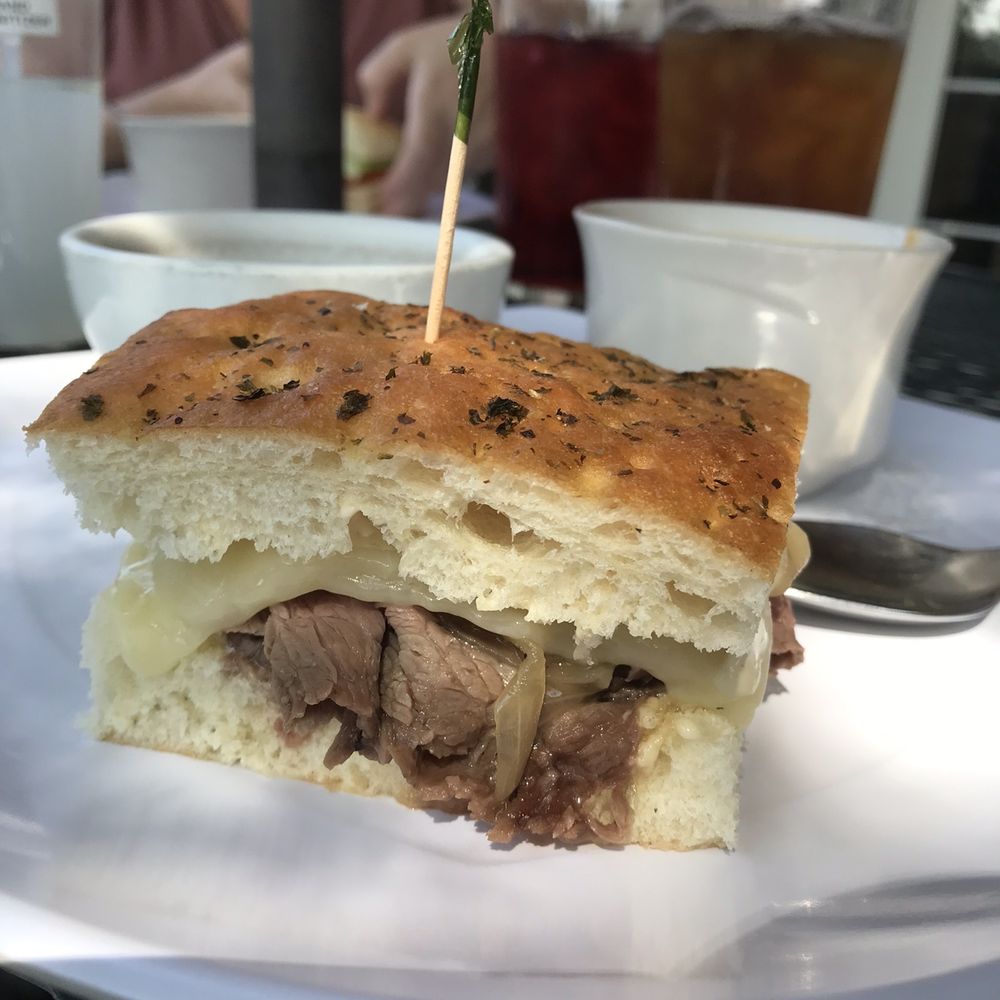 Nothing To It Culinary Center - Cabernet Splunker (half sandwich version with au jus and soup) - Cooking Schools Near Me - Reno, Nevada Nothing To It Culinary Center - Cabernet Splunker (half sandwich version with au jus and soup) - Cooking Schools Near Me - Reno, Nevada