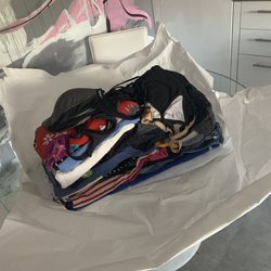 Folded laundry