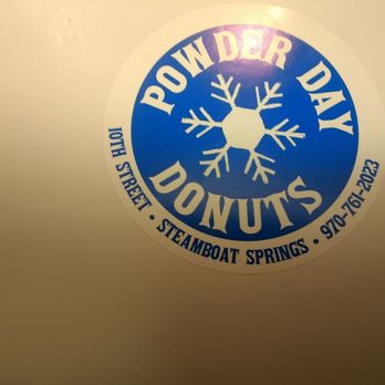 Powder Day Donuts - Fun logo - Donuts Near Me - Steamboat Springs, Colorado Powder Day Donuts - Fun logo - Donuts Near Me - Steamboat Springs, Colorado