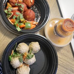 Monk's Momo - Jhol Vegan Momo and Chili Vegan Momo