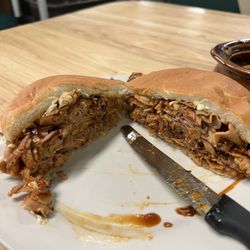 Ridgewood Barbecue - Thick BBQ Sandwich!