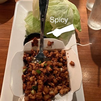 P.F. Chang's - Chang's Lettuce Wraps... overall okay, not a wow factor. The dipping sauce was hot&spicy. Yikes. - Chinese Near Me - Raleigh, North Carolina P.F. Chang's - Chang's Lettuce Wraps... overall okay, not a wow factor. The dipping sauce was hot&spicy. Yikes. - Chinese Near Me - Raleigh, North Carolina