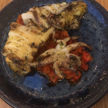 Mamakas Taverna - Grilled calamari (mid $20) - Greek Near Me - Toronto, Ontario