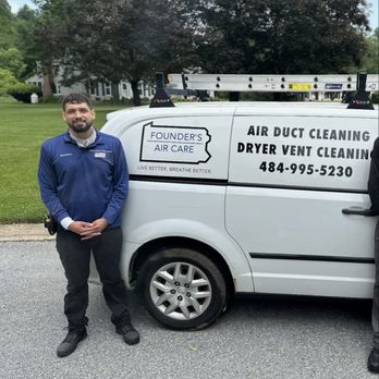 Founders Air Care - Beware of imposters, this is me and this is our work truck. - Air Duct Cleaning Near Me - West Chester, Pennsylvania Founders Air Care - Beware of imposters, this is me and this is our work truck. - Air Duct Cleaning Near Me - West Chester, Pennsylvania