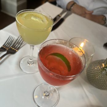 The Ebbitt Room - Lemon drop Martini and Strawberry Martini - American Near Me - Cape May, New Jersey