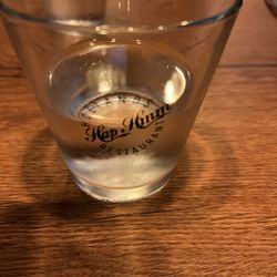 Hap Hmm - Cute logo on water glass