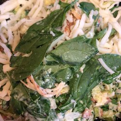 Here is how they serve a 'chopped salad'.... better serve a knife with it as well you can finish the job yourself.