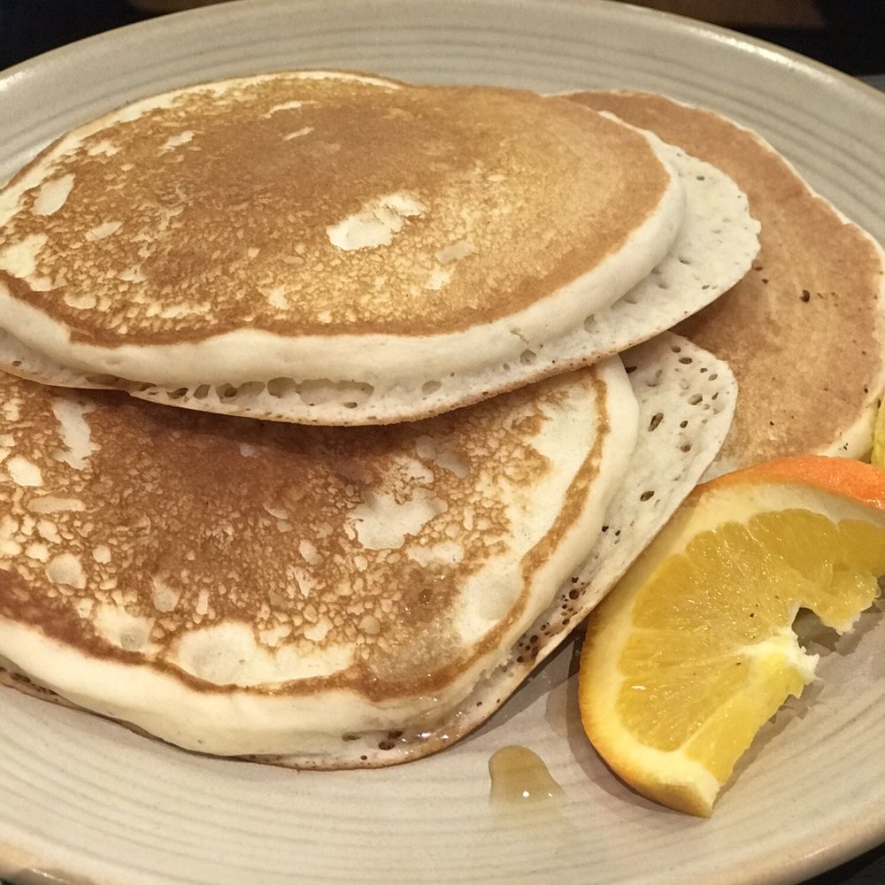 Bread Co - We didn't particularly enjoy the pancakes. They were almost dough-y, browned too quickly - Bakeries Near Me - Kelowna, British Columbia