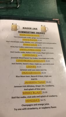 Menu photo 4 Jimmy's Pour House Sauk Rapids, MN