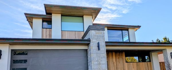 Permanent Lighting System (Cupertino) - We design and install permanent holiday light systems to help you avoid setting up and taking down each season. You can use them throughout the year and have them hidden when they are not on. Control everything from your phone!