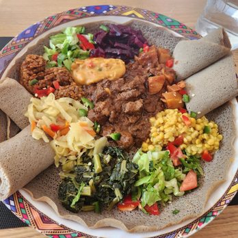Shalom Ethopian Restaurant - Mixed platter for 2 - Ethiopian Near Me - Toronto, Ontario Shalom Ethopian Restaurant - Mixed platter for 2 - Ethiopian Near Me - Toronto, Ontario