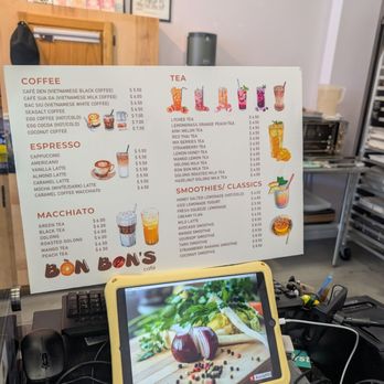 Bon Bon's Cakery and Cafe - Drink menu - Cafes Near Me - Fairfax, Virginia