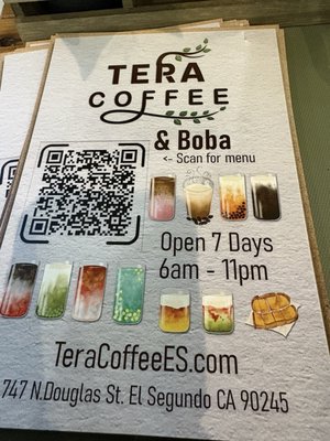 Menu photo 8 Tera Coffee El Segundo, CA Menu photo 8 Tera Coffee El Segundo, CA