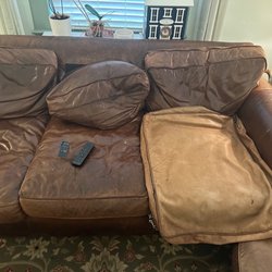 Natural Cleaners - Destroyed couch cushion
