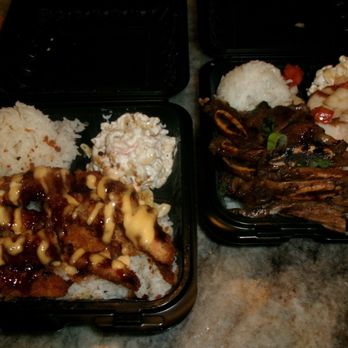 Grind Wit Tryz - Salmon Katsu, Combo Plate w/ Kalbi & Lechon Kawali - Filipino Near Me - Portland, Oregon