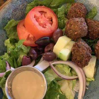 Olive & Lamb - Falafel bowl (not enough flavor with the rice.) Order a la cart or with another side. The hummus was great with it! - Mediterranean Near Me - Minneapolis, Minnesota Olive & Lamb - Falafel bowl (not enough flavor with the rice.) Order a la cart or with another side. The hummus was great with it! - Mediterranean Near Me - Minneapolis, Minnesota