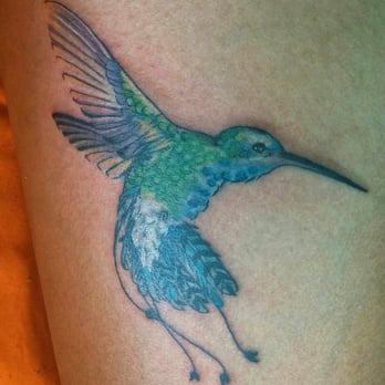 Enchanted Dragon - Hummingbird tattoo by Leslie. :-) - Tattoo Near Me - Tucson, Arizona