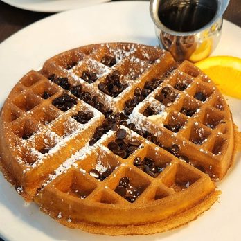 George's - Waffle with chocolate chips! - American Near Me - New York, New York