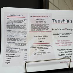 Teeshia’s Sandwiches & Scoops