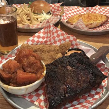 Redsmoke Barbeque - Spicy rubbed ribs, candied sweet potatoes, fried catfish, Mac & cheese, red smoke burger! - Bars Near Me - Detroit, Michigan