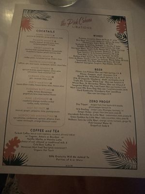 Menu photo 8 The Pink Cabana Indian Wells, CA
