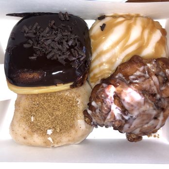 Db3 Donuts - Boston creme, apple and caramel filled, pumpkin cheesecake filled, apple fritter - Donuts Near Me - Evanston, Illinois