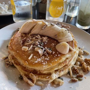 Rooster - Downtown - Banana nut pancakes delicious! - Creperies Near Me - St. Louis, Missouri