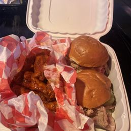 Lemon pepper Buffalo wings and Cuban sliders Lemon pepper Buffalo wings and Cuban sliders