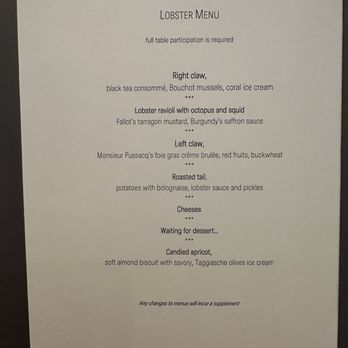 La Table de Levernois - Menu (English) - Restaurants Near Me - Levernois, 21