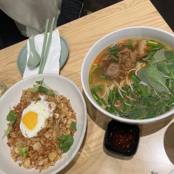 Jun Bistro - laksa shrimp fried rice and jun's original braised beef rice noodle - Chinese Near Me - Milpitas, California