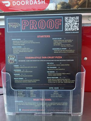 Menu photo 1 Proof Pizza Beaverton, OR