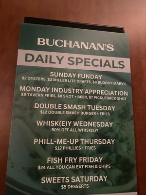 Menu photo 2 Buchanan’s  Glendale, WI
