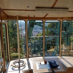 Schwebebahn - Ausblick auf das Blaue Wunder