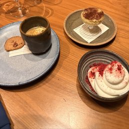 Trio of desserts