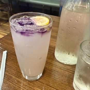 First Watch - 6/20/26 My yummy Purple Haze drink (pre-stir) off Summer menu. (My awesome server, Tyler, brought me a sample before i ordered). - Breakfast & Brunch Near Me - Chandler, Arizona