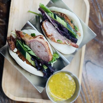 Top Thai - crispy duck bun ( with homemade basil mayo sauce) - Thai Near Me - New York, New York