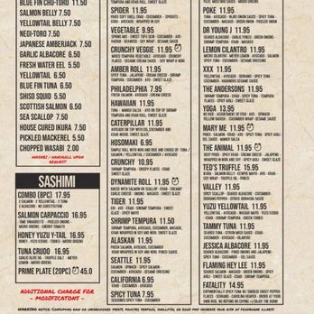 Sushi Exchange - Menu as of May 2025 - Sushi Bars Near Me - San Diego, California Sushi Exchange - Menu as of May 2025 - Sushi Bars Near Me - San Diego, California