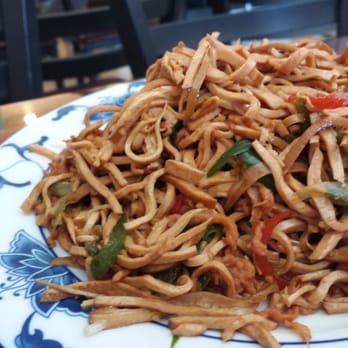Ahgoo's Kitchen - Sliced bean curds and pork. Popular but I wouldn't recommend - Chinese Near Me - Temple City, California
