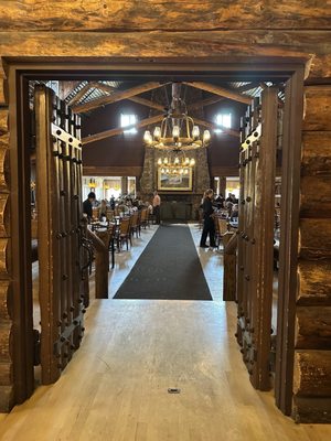 Old Faithful Inn Dining Room by null