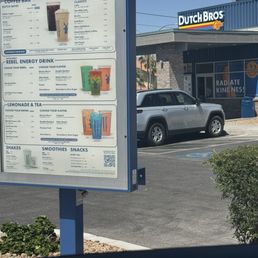 Drive up Dutch Bros Coffee on 3121 W Sahara Ave.