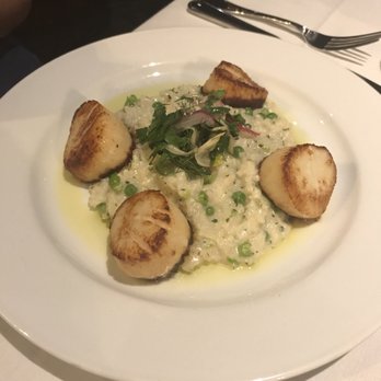 Ocean Prime - U-10 Sea Scallops! Perfectly Cooked Risotto! - Seafood Near Me - Boston, Massachusetts