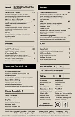 Menu photo 1 Levi's Gastrolounge & Bar Rogers, AR Menu photo 1 Levi's Gastrolounge & Bar Rogers, AR