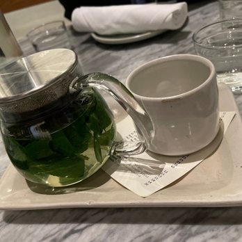 Slanted Door - Mint tea - Vietnamese Near Me - San Ramon, California