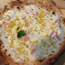 Cattleya - Pizza Mangiata il 6 Ottobre 2012, Girasole con Mais, Cotto e Panna.