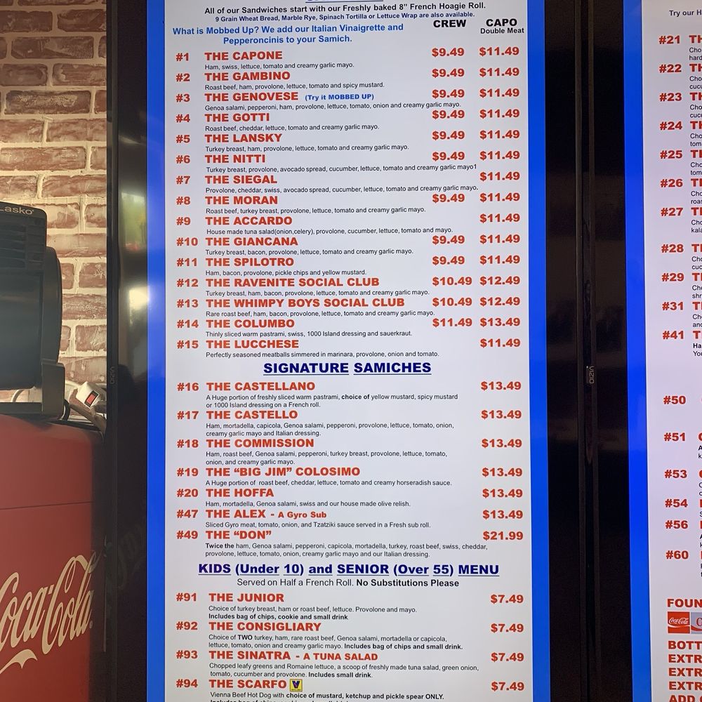 That Place Subs and Salads - Wall menu - Salad Near Me - Peoria, Arizona That Place Subs and Salads - Wall menu - Salad Near Me - Peoria, Arizona