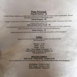 Primo's Mexican Grill - Menu (July 22, 2017)