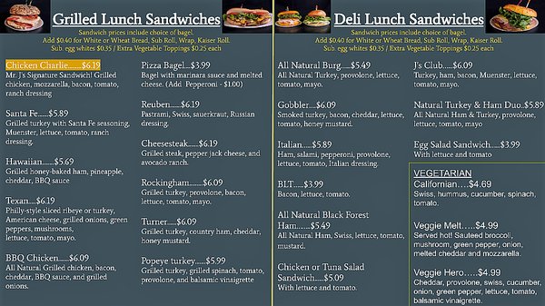 Menu photo 4 Mr J's Bagels & Deli Harrisonburg, VA Menu photo 4 Mr J's Bagels & Deli Harrisonburg, VA