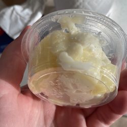 Got a steak and cheese sub and came with this rotten Mayo!